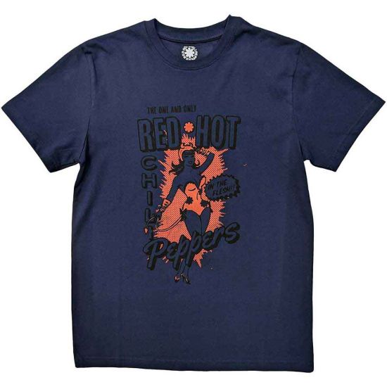 Red Hot Chili Peppers: In The Flesh - Navy Blue T-Shirt