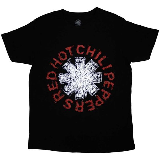 Red Hot Chili Peppers: Scribble Asterisk - Black T-Shirt