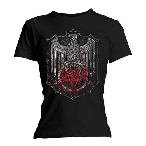 Slayer: Bloody Shield - Ladies Black T-Shirt