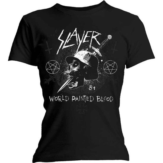 Slayer: Dagger Skull - Ladies Black T-Shirt