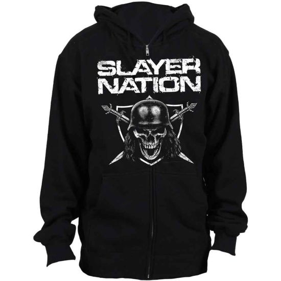 Slayer: Slayer Nation - Black Zip-up Hoodie