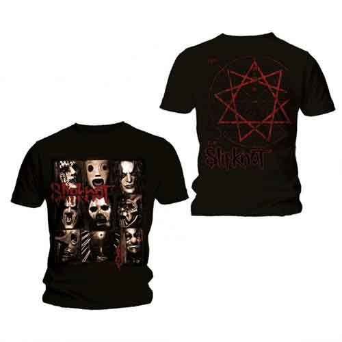 Slipknot: Mezzotint Decay (Back Print) - Black T-Shirt