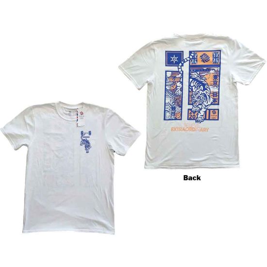 Team GB: Tiger (Back Print) - White T-Shirt