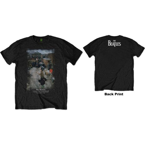 The Beatles: 3 Savile Row (Back Print) - Black T-Shirt