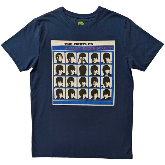 The Beatles: A Hard Day's Night Album Cover - Denim Blue T-Shirt