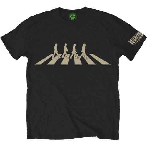 The Beatles: Abbey Road Silhouette - Black T-Shirt