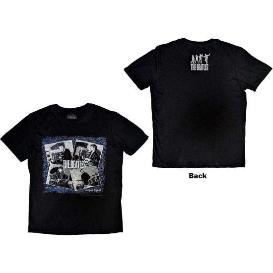The Beatles: At the Cavern (Back Print) - Black T-Shirt