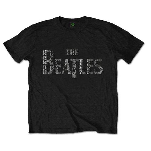 The Beatles: Drop T Songs - Black T-Shirt