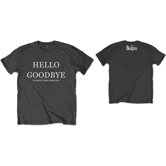The Beatles: Hello, Goodbye (Back Print) - Charcoal Grey T-Shirt