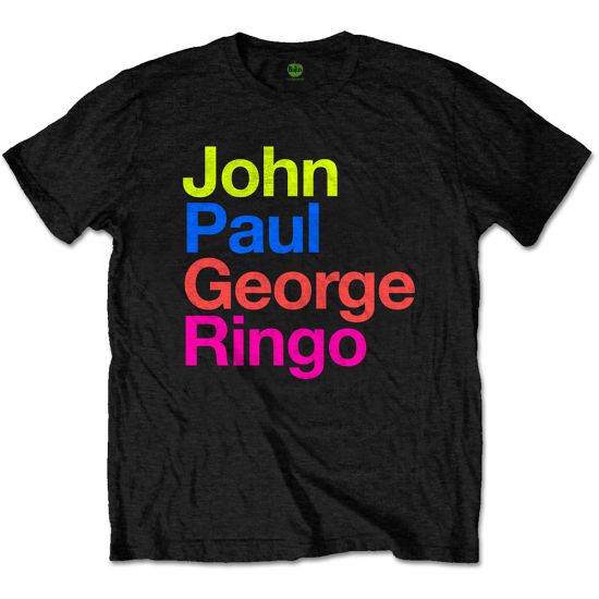 The Beatles: JPG&R Pepper Suit Colours - Black T-Shirt