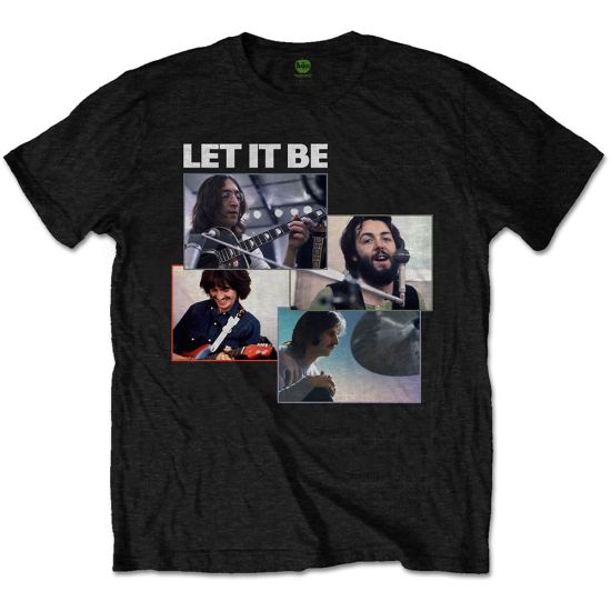 The Beatles: Let It Be Recording Shots - Black T-Shirt