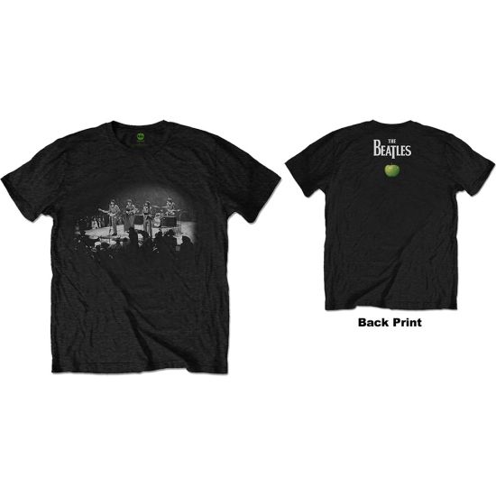 The Beatles: Live in DC (Back Print) - Black T-Shirt