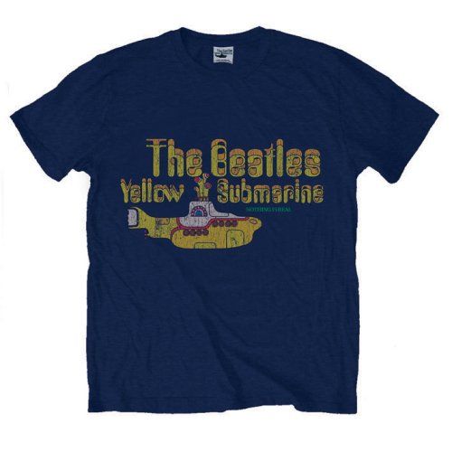 The Beatles: Nothing is Real - Navy Blue T-Shirt