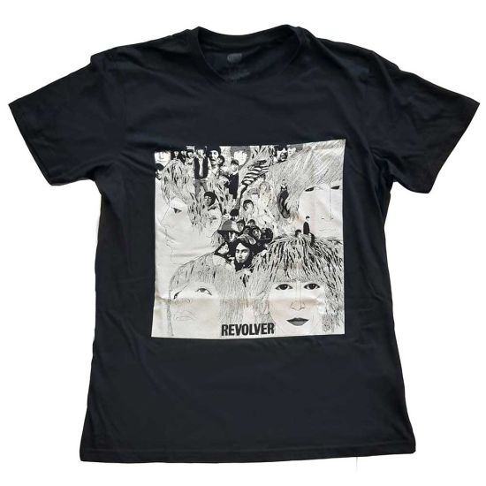 The Beatles: Revolver Album Cover - Black T-Shirt