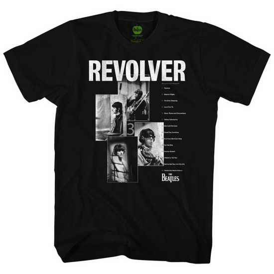 The Beatles: Revolver Tracklist - Black T-Shirt