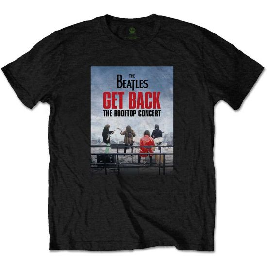 The Beatles: Rooftop Concert - Black T-Shirt