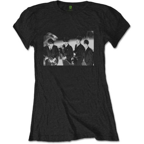 The Beatles: Smiles Photo - Ladies Black T-Shirt