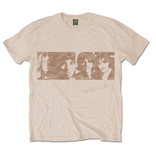 The Beatles: White Album Faces - Sand T-Shirt