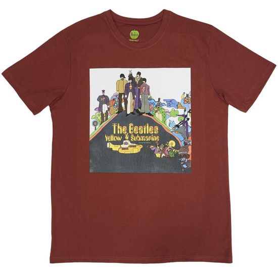 The Beatles: Yellow Submarine Album Cover - Red T-Shirt