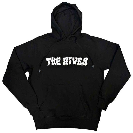 The Hives: Flames Logo - Black Pullover Hoodie