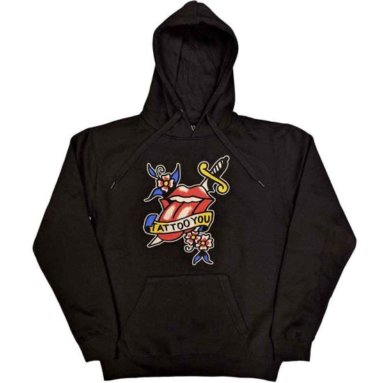 The Rolling Stones: Tattoo You Lick - Black Pullover Hoodie