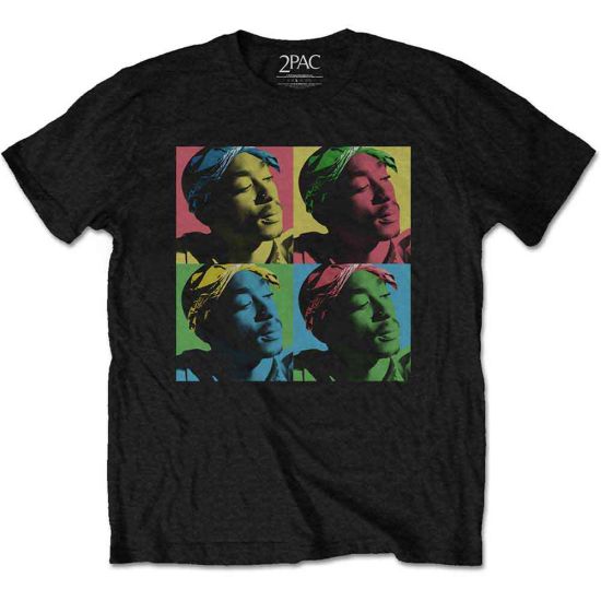 Tupac: Pop Art - Black T-Shirt