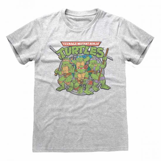 Teenage Mutant Ninja Turtles Men's Group and Villains Vintage T-Shirt