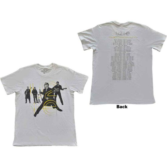 U2: Live Action (Back Print) - White T-Shirt