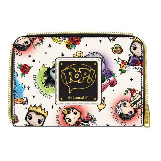 Loungefly, Bags, Nwt Loungefly Disney Villains Tattoo Wallet