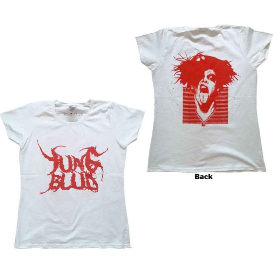 Yungblud: DEADHAPPY (Back Print) - Ladies White T-Shirt