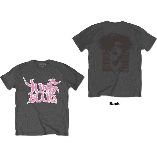 Yungblud: DEADHAPPY Pink (Back Print) - Charcoal Grey T-Shirt