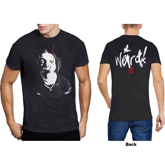 Yungblud: Weird (Dip Dye, Back Print, Mineral Wash, Dye Wash) - Black T-Shirt
