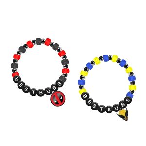 Deadpool 3: Deadpool & Wolverine Best Bubs Beaded Bracelet Set