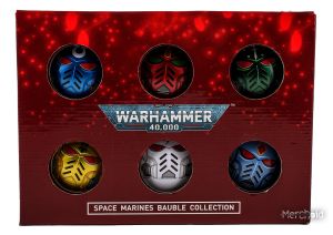 Warhammer 40,000: Space Marine Chapter Helmets Baubles - (6pk)