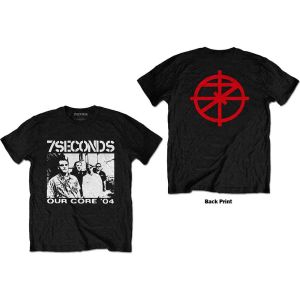 7 Seconds: Our Core (Back Print) - Black T-Shirt