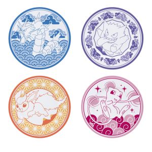 Pokémon: Japanese Style Set of 4 Porcelain Plates