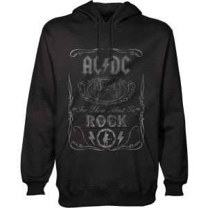 AC/DC: Cannon Swig - Black Pullover Hoodie