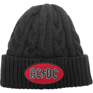 AC/DC: Oval Logo - Black Beanie Hat Preorder