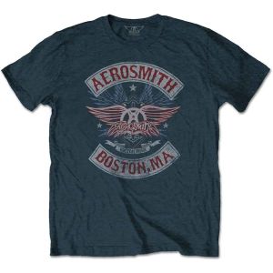 Aerosmith: Boston Pride - Denim Blue T-Shirt