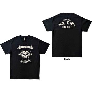 Airbourne: R 'n' R Boneshaker (Back Print) - Black T-Shirt
