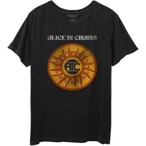 Alice In Chains: Circle Sun Vintage - Black T-Shirt