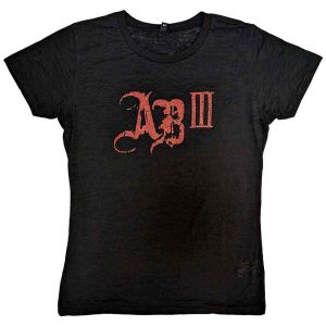 Alter Bridge: AB III Red Logo - Ladies Black T-Shirt