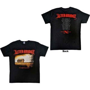 Alter Bridge: Fortress 2014 Tour Dates (Back Print) - Black T-Shirt