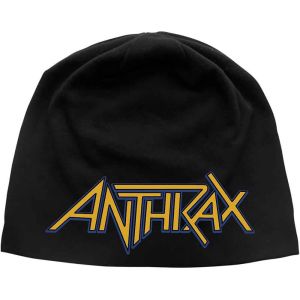 Anthrax: Logo (Discharge Print) - Black Beanie Hat Preorder