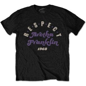 Aretha Franklin: Respect - Black T-Shirt