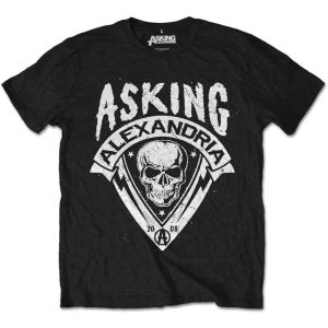 Asking Alexandria: Skull Shield - Black T-Shirt
