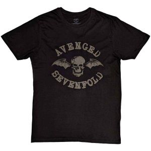 Avenged Sevenfold: Classic Deathbat (Hi-Build) - Black T-Shirt