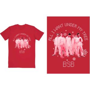 Backstreet Boys: All I Want Xmas - Red T-Shirt
