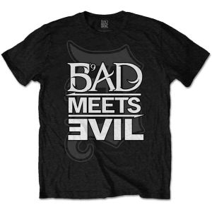 Bad Meets Evil: Logo - Black T-Shirt