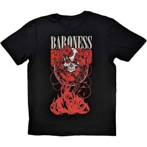 Baroness: Fleur Skull - Black T-Shirt